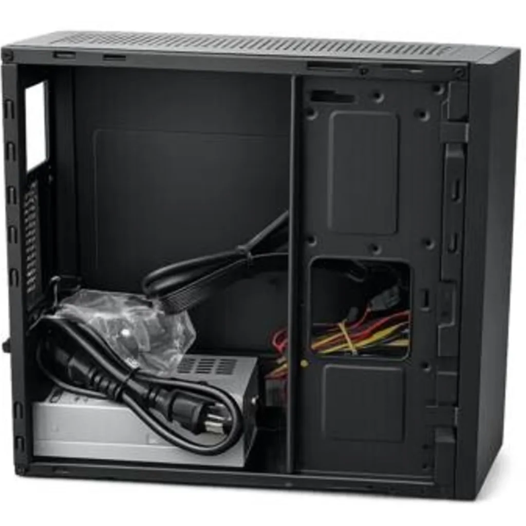 Imagen 3 de Gabinete Slim Esgaming J01, 1*USB3.0 2*USB2.0 USB-C Fuente 650W Color Negro