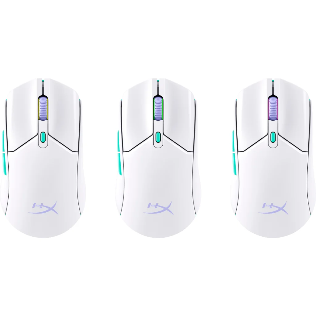 Imagen 6 de Mouse Gamer Inalámbrico HyperX Óptico 12000dpi Bluetooth 2.4GHz Blanco
