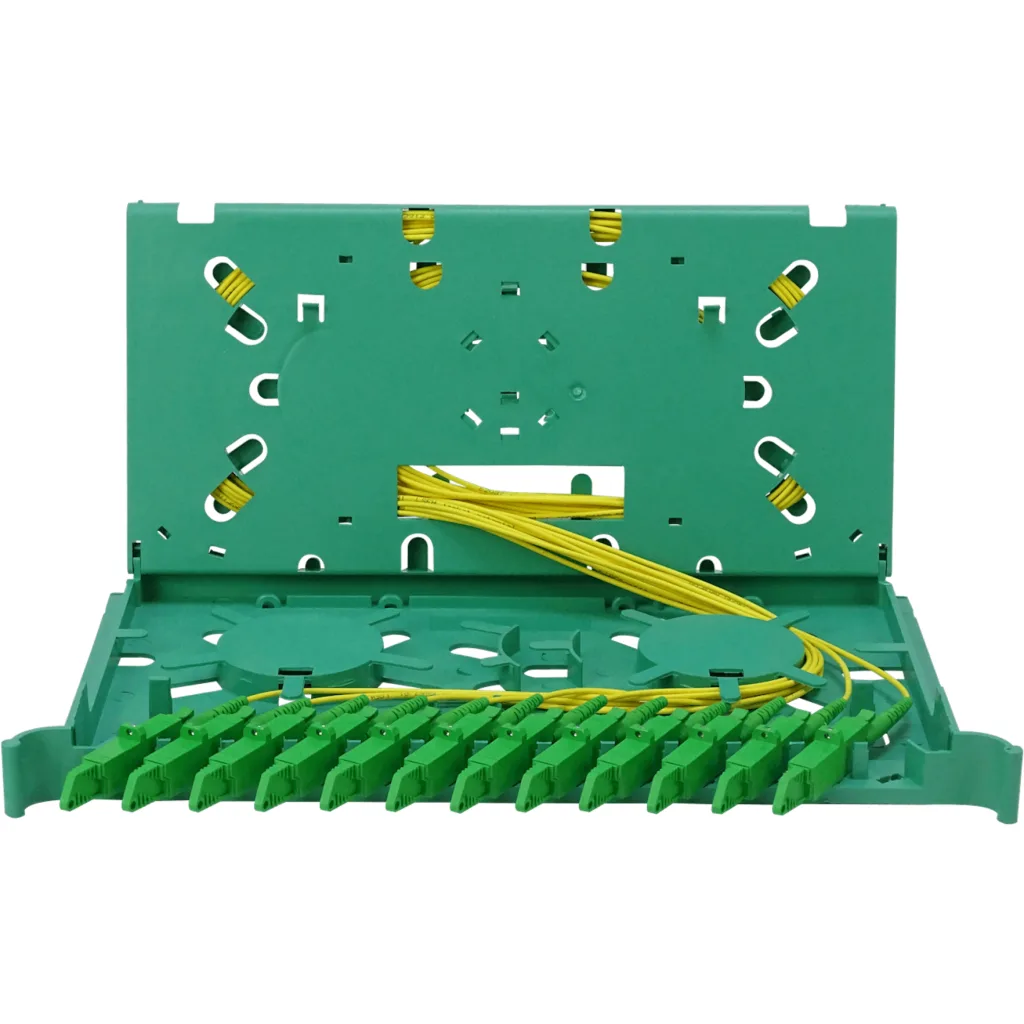 Imagen 2 de Bandeja 12-E2000/APC p/Cabecera tipo ODF incluye pigtails-SM y coplas
