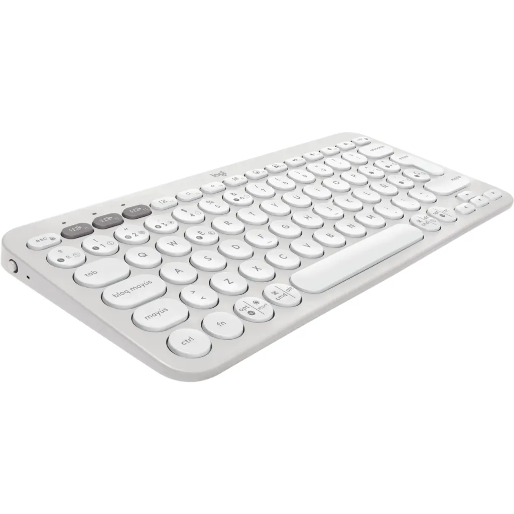 Imagen 4 de Teclado Inalámbrico Logitech Pebble Keys 2 K380S Bluetooth Dongle USB Blanco