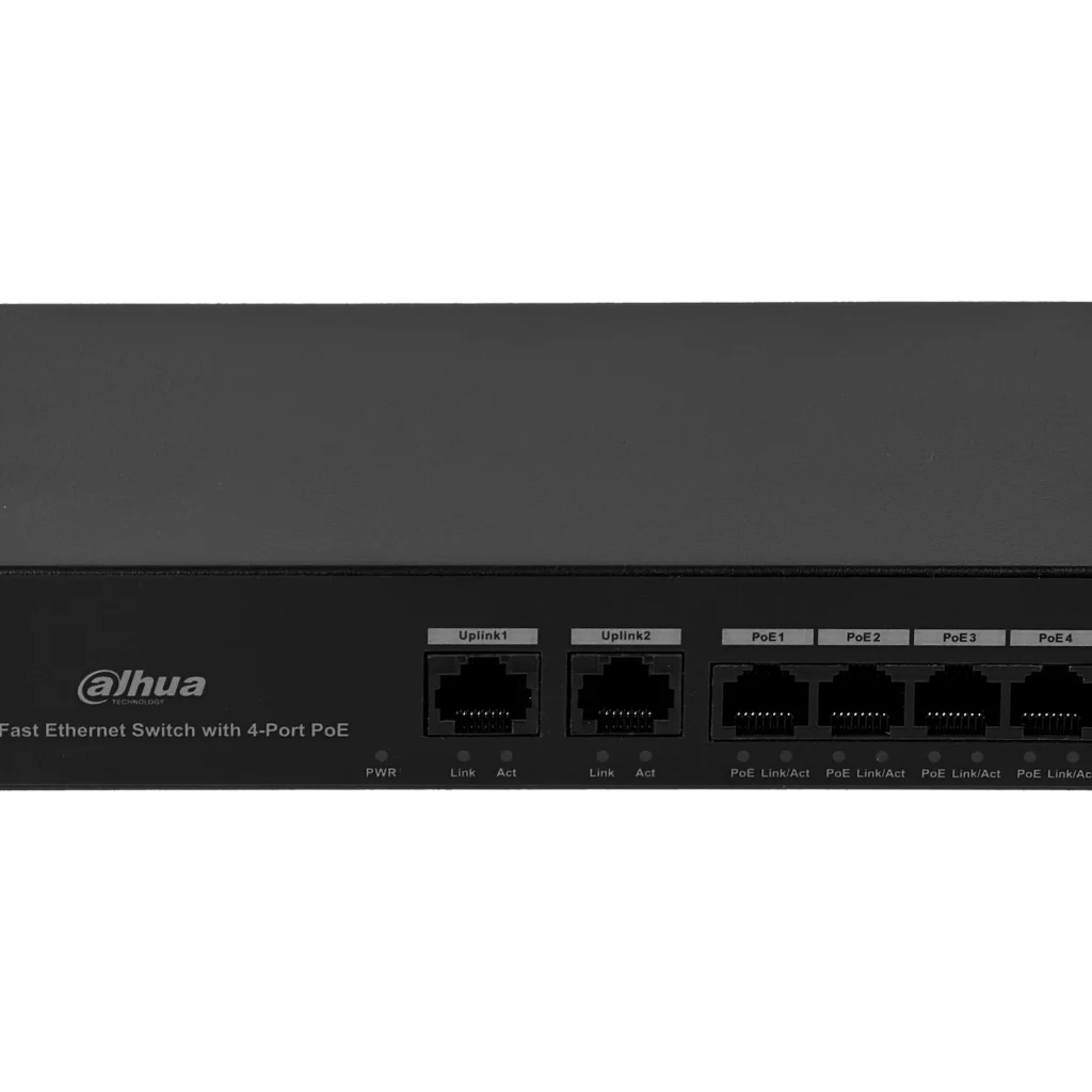 Imagen 4 de DAHUA Switch 6-100(4-PoE+af/at) 36W-tot 100-240v