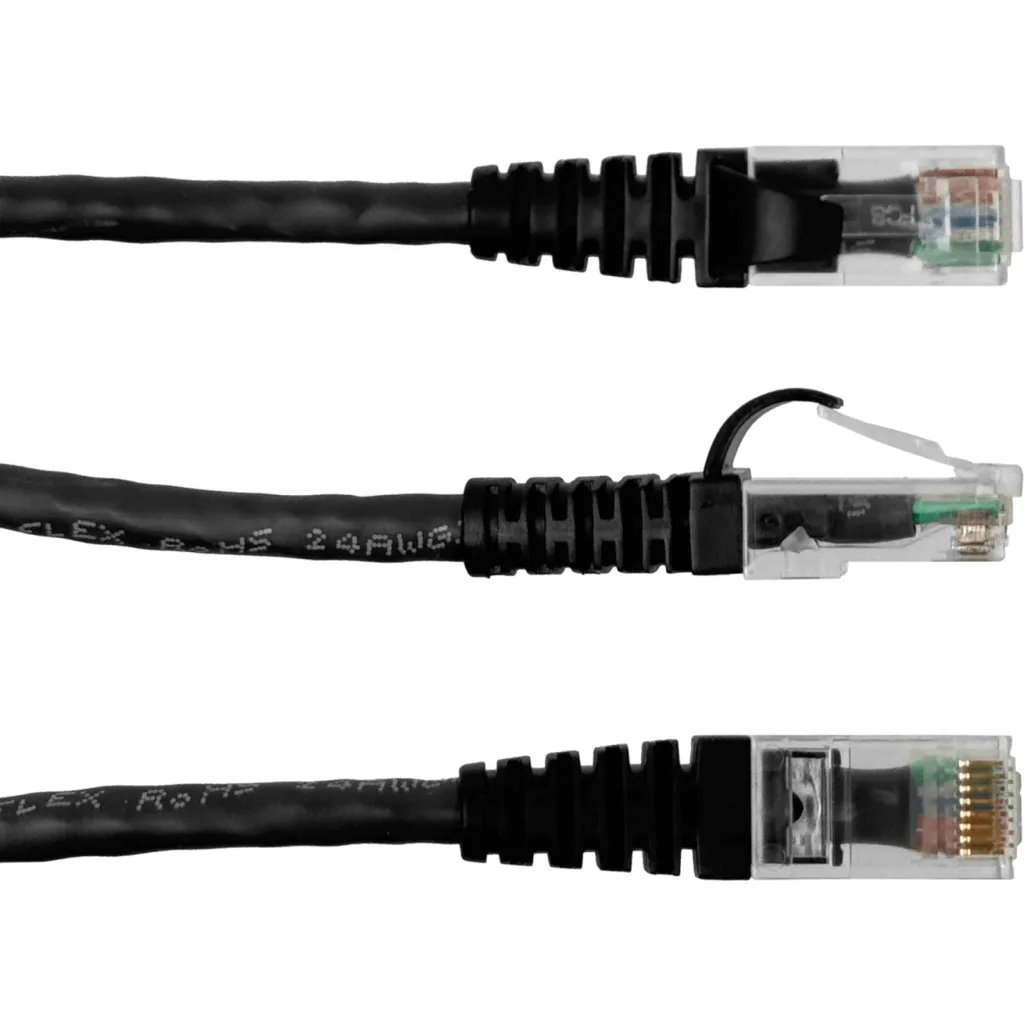Imagen 1 de FURUKAWA 1mt Cat5e Negro U/UTP CM Cable Patch RJ45 Multilan 35103101