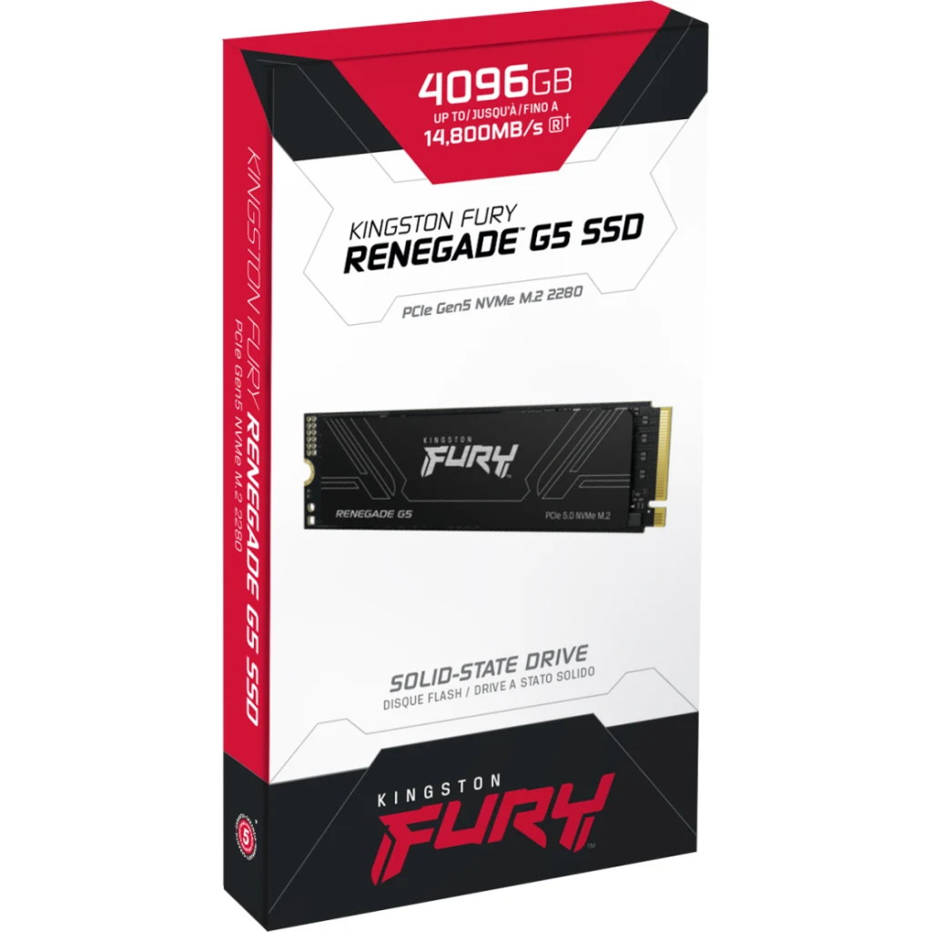 Imagen 3 de Unidad SSD Kingston FURY 4TB M.2 22*80 PCIe 5.0 Lec14800MB/s Esc14000MB/s