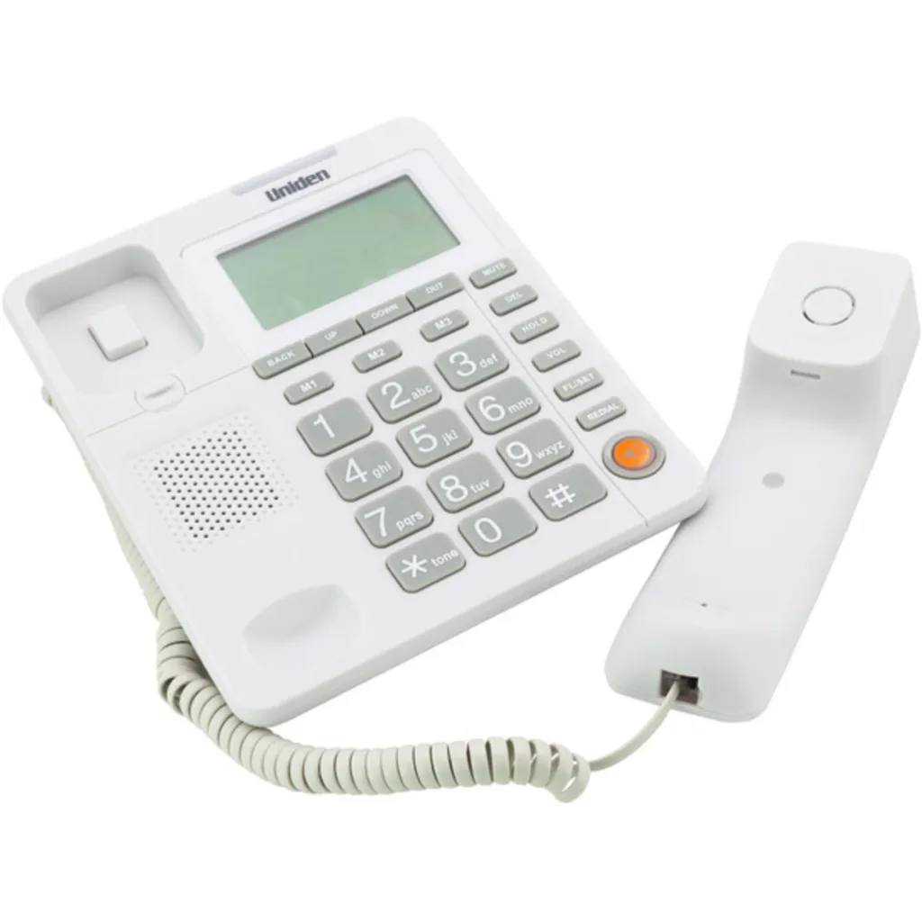 Imagen 1 de AS7408 WHITE TELEFONO SOBREMESA M/L. C/ID UNIDEN