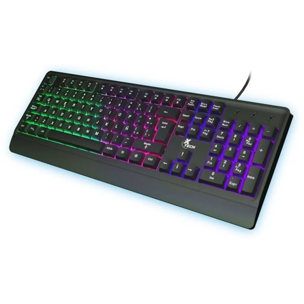 Imagen 4 de Teclado Alámbrico XTech Chevailer Membrana Iluminación RGB Fija USB, Español