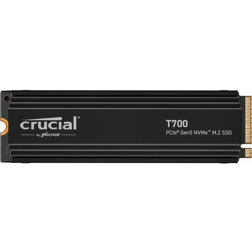 Unidad SSD Crucial T700 1TB M.2 22*80 PCIe Gen5 x4 NVMe Lec11700MB/s Esc9500MB/s