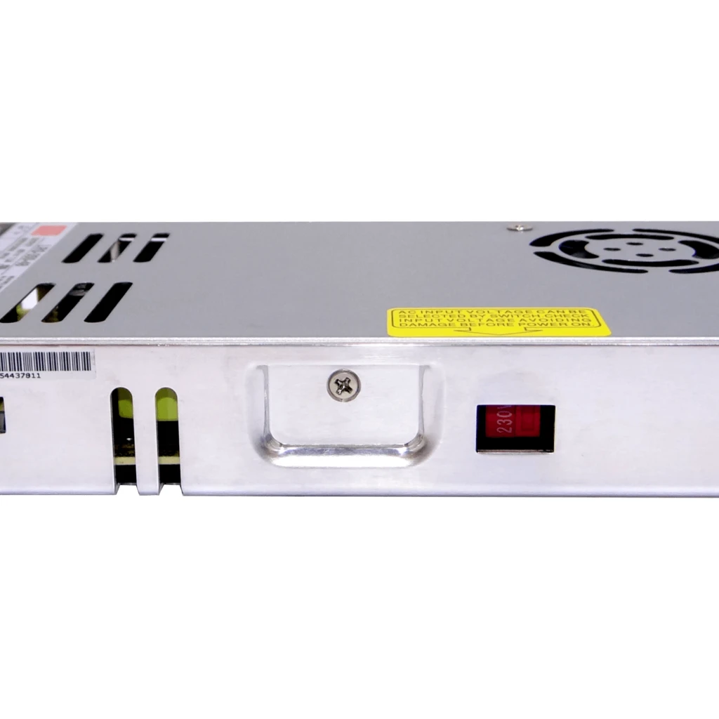 Imagen 3 de MEANWELL 350W 48V 7,3A Ajust. Metalica Regleta Fuente Poder c/Vent.