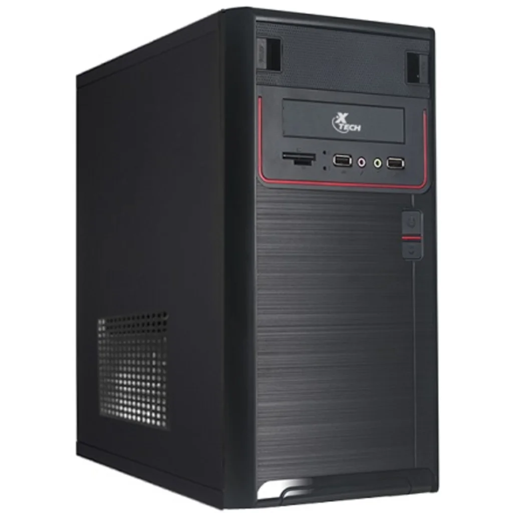 Gabinete XTech XTQ-100 Micro ATX Puerto USB 2.0 Audio/mic Fuente 600W Color Negr