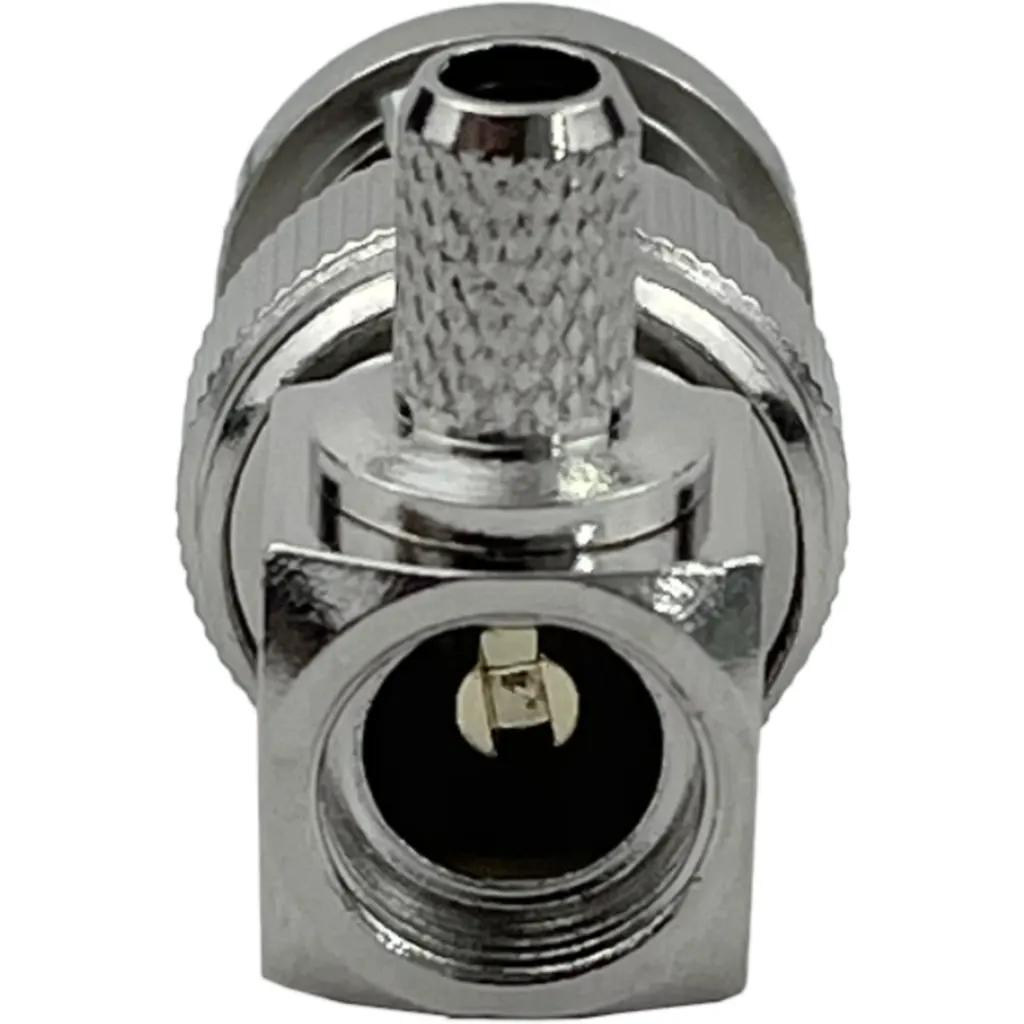 Imagen 2 de BNC-Macho 90-Grados LMR195 Conector Crimpeable RG58 RG142