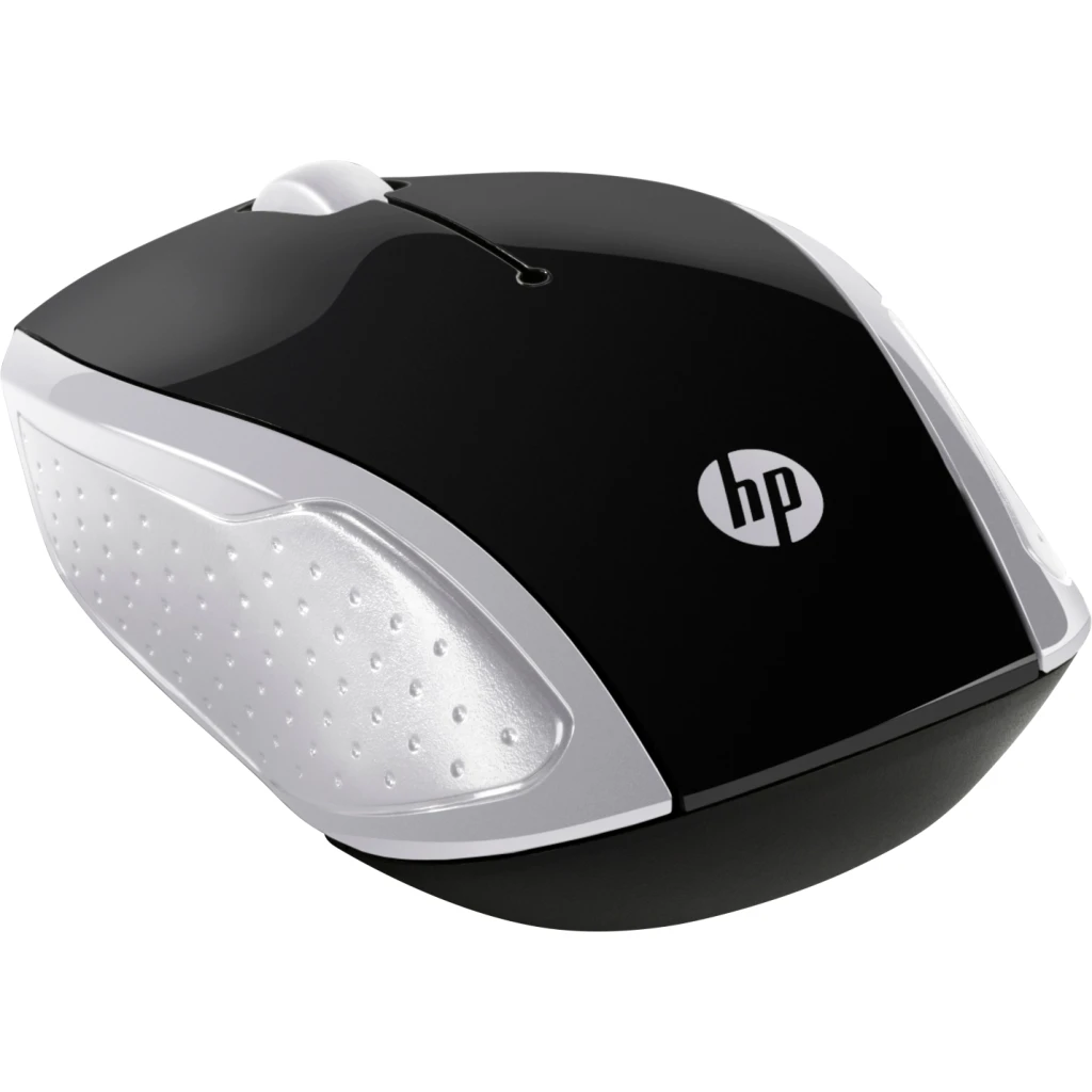 Imagen 1 de Mouse Inalámbrico HP 200 Optico 1000dpi 2.4GHz 3 Botones Bongle USB Plata/Negro