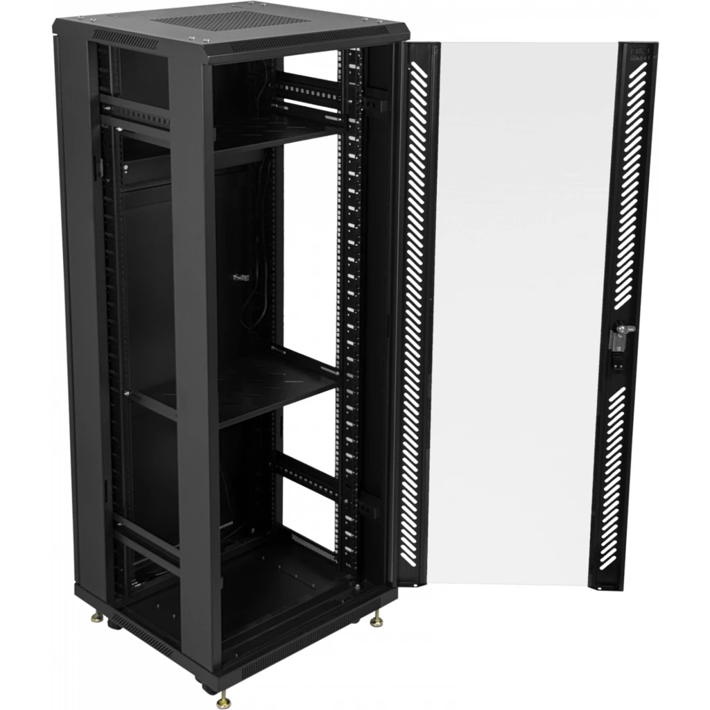Imagen 5 de LINKMADE Desarmado 32U Vidrio 600mm 60cm-Fondo Ventilador PDU Rack