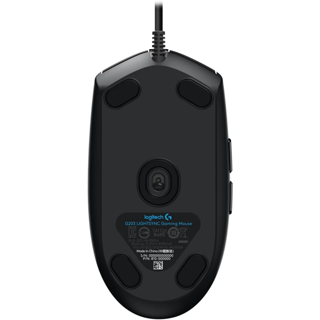 Imagen 2 de Mouse Gamer Alámbrico Logitech G203 RGB 6 Botones 8000dpi USB Negro