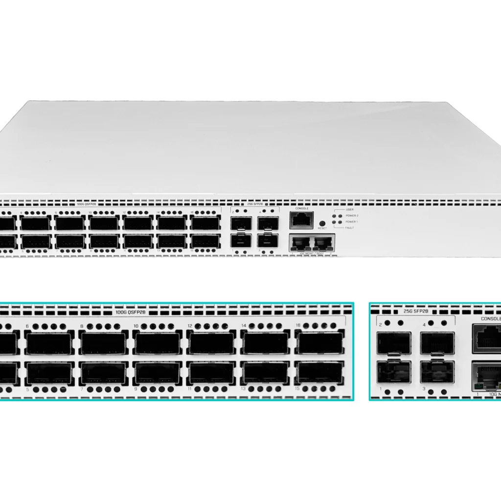 Cloud Router Switch CRS520-4XS-16XQ-RM with RouterOS L5 license rackmount case (EU)