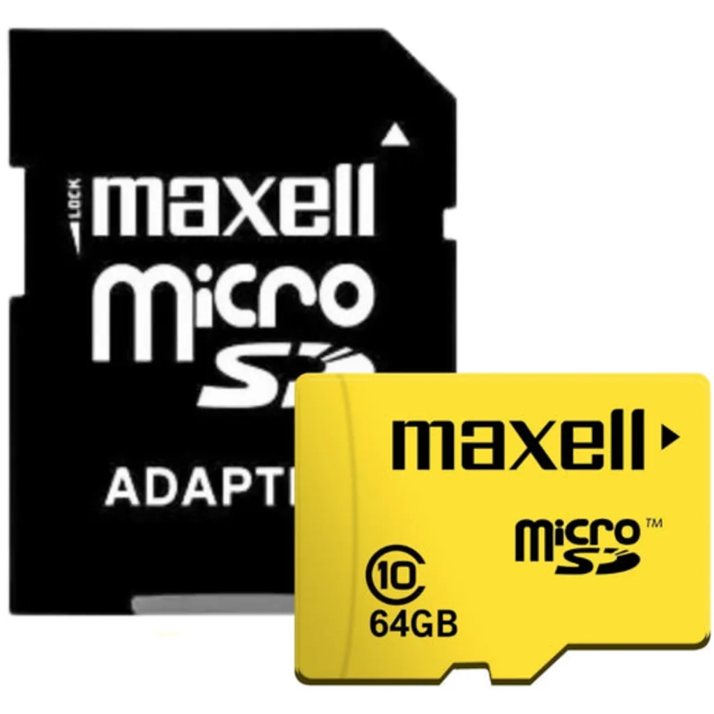 Maxell microSDHC / microSDXC 64 GB Class 10 / UHS Class 1 (U1) / Video Class 10 (V10) (MCSD-64GB CL10)