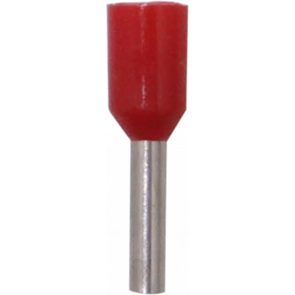 Imagen 2 de Rojo 1,0mm2 8/15mm 100-unid AWG18 Ferrules Terminal Aislado Crimpeable