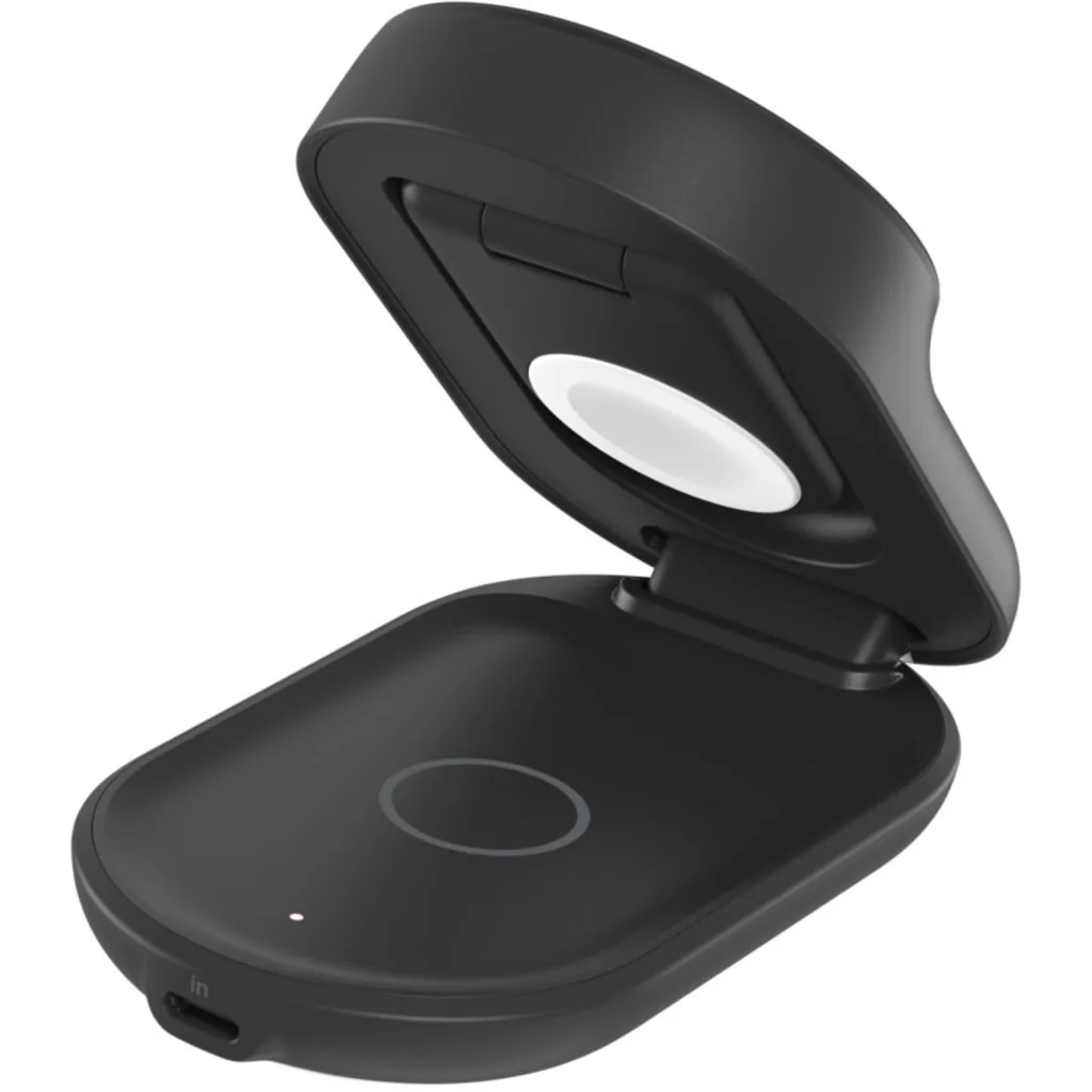 Imagen 2 de Base de carga 3 en 1 plegable BoostCharge Qi2 15W Belkin Negra