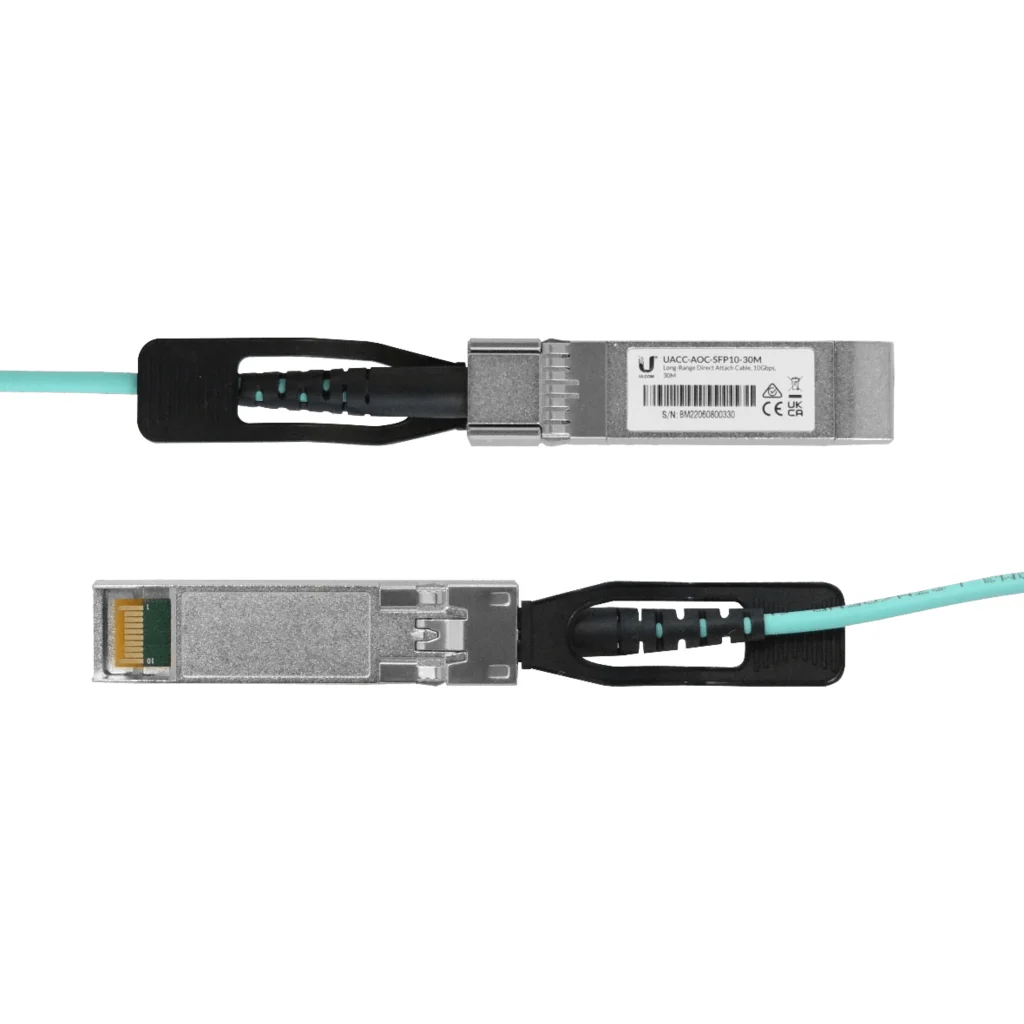 Imagen 2 de UBIQUITI 30mt SFP+10Gbps Cable 3mm Fibra-MM Directa UACC-AOC-SFP10-30M