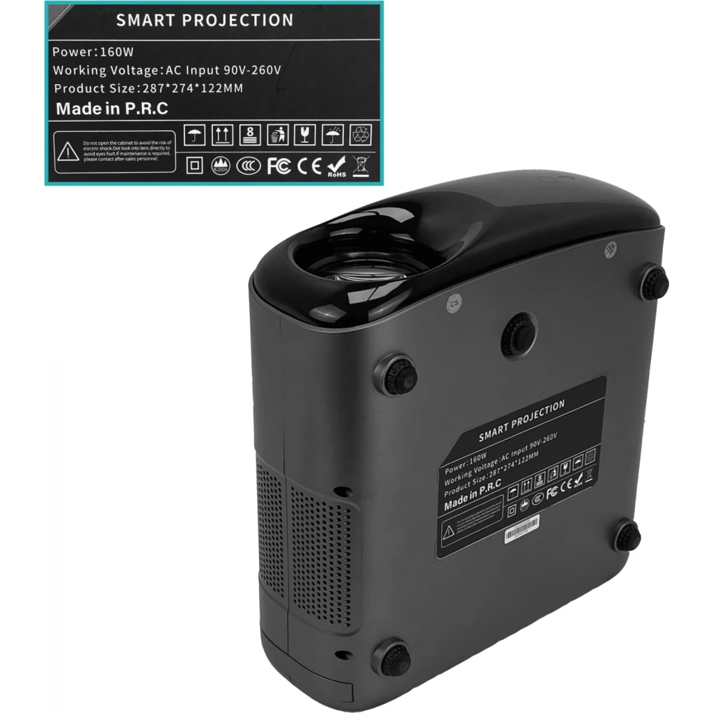 Imagen 2 de Proyector Smart Data 1080p 2-HDMI-H 2-USB-AH 2-3,5mm RCA 1-RJ45