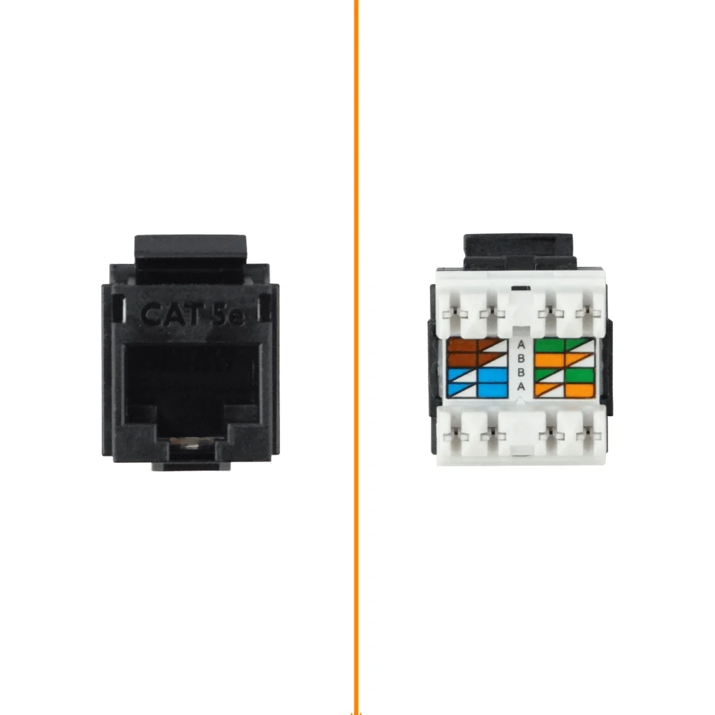 Imagen 2 de FURUKAWA Negro Cat5e UTP Multilan Punch Keystone Hembra RJ45 35060503