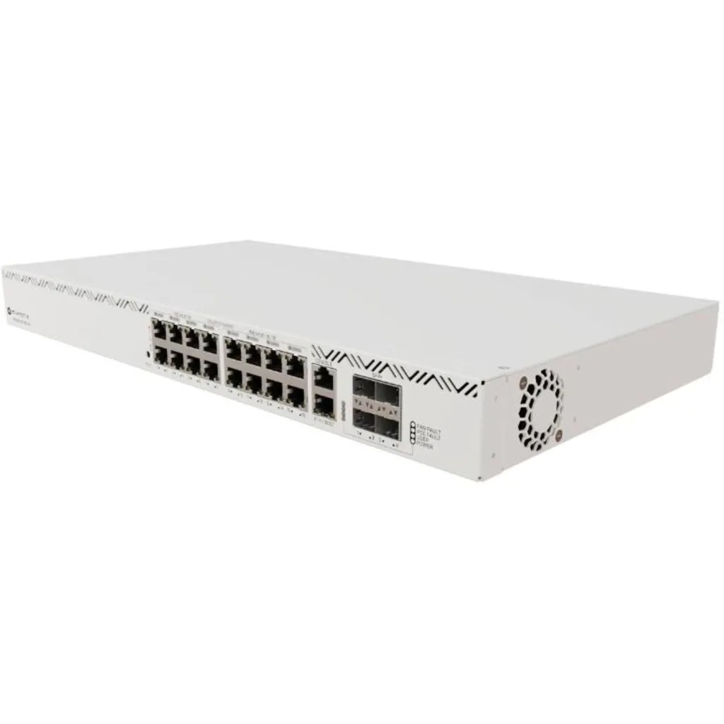 MIKROTIK Cloud Router Switch Swap IEC type AC power supply, 636W, which accepts 100-240 V ⏦ (~ 50/60 Hz 11 A max)