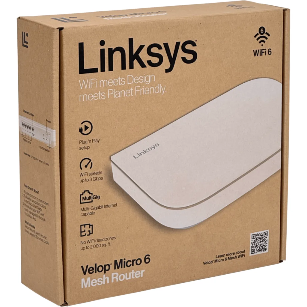 Imagen 4 de LINKSYS 1-2500 4-1000 Router WiFi6 Mesh 2,4/5GHz inc-12V AX3000 LN1100