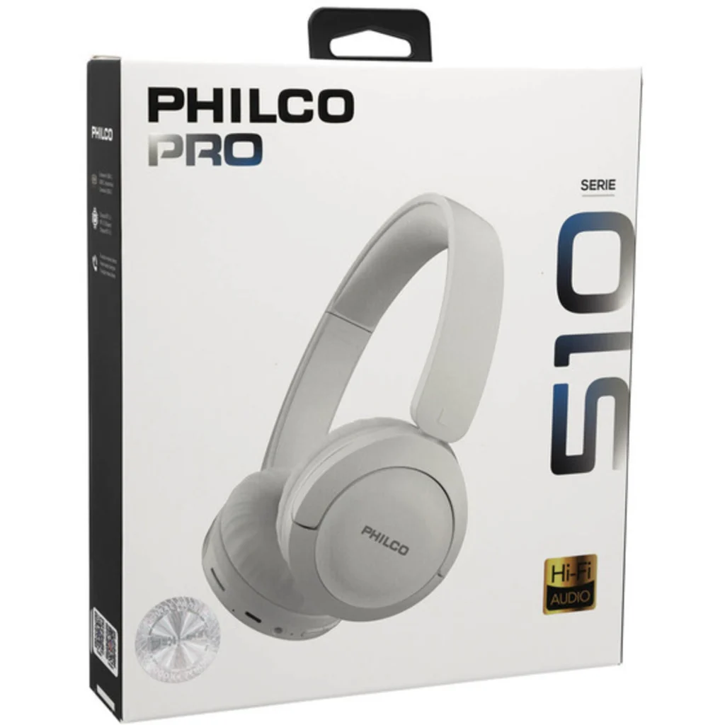 Imagen 2 de EL510W AUDIFONO BT PHILCO PRO EL510 BLANCO