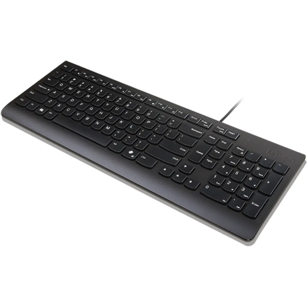 Imagen 1 de Teclado Lenovo Essential Conectividad Alámbrica Tecla Copilot USB Color Negro