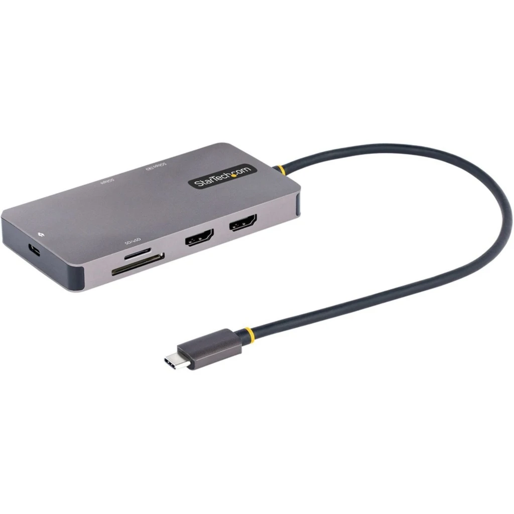 Docking Station StarTech USB C a 2*HDMI 4K 60Hz USB-C 2*USB-A3.2 LAN mSD/SD Gris