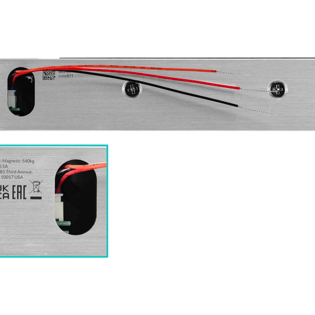 Imagen 1 de UBIQUITI Electroiman 540KG 12VDC 0,5A incluye Soporte L Aluminio