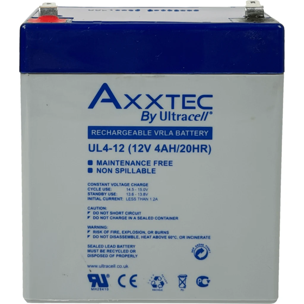 ULTRACELL Bateria 4AH Acido-Plomo 12V Sellada UL Gel UL4-12
