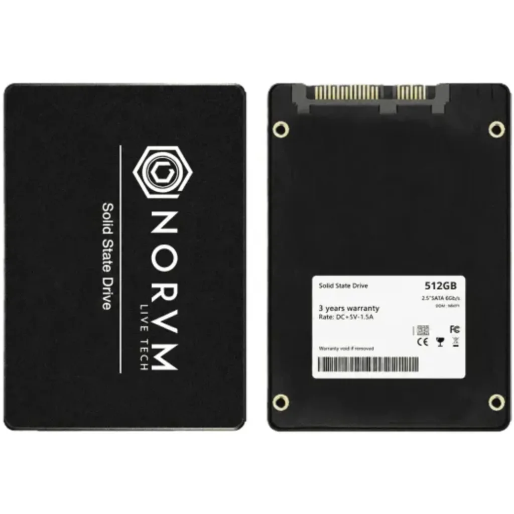SSD NORVM 512GB SATA III 2.5" 550 MB/s