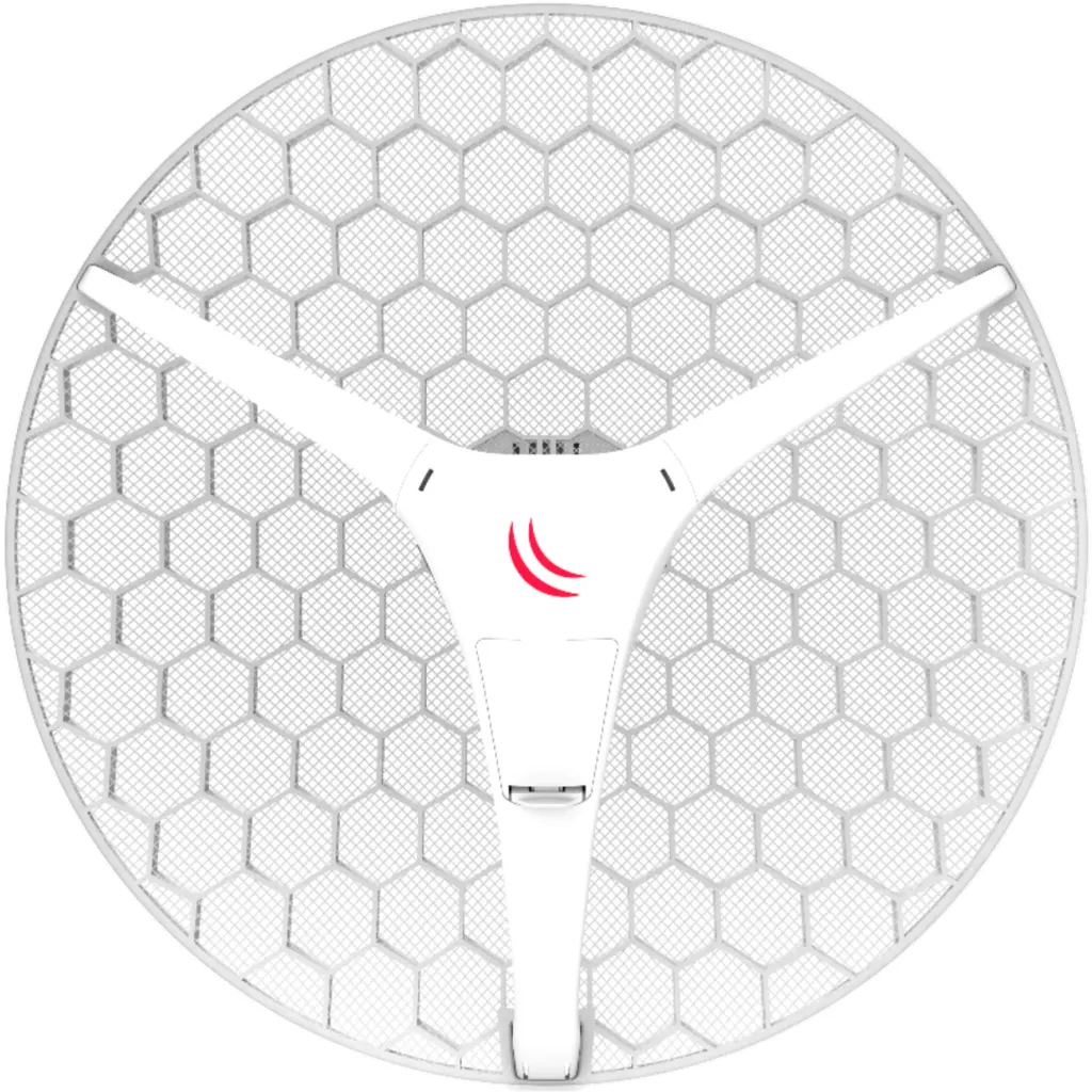 Imagen 3 de MIKROTIK Grilla AC 27dBi 7o 28dBm 1-1000 2x2 L3 550mm-Diametro inc24V