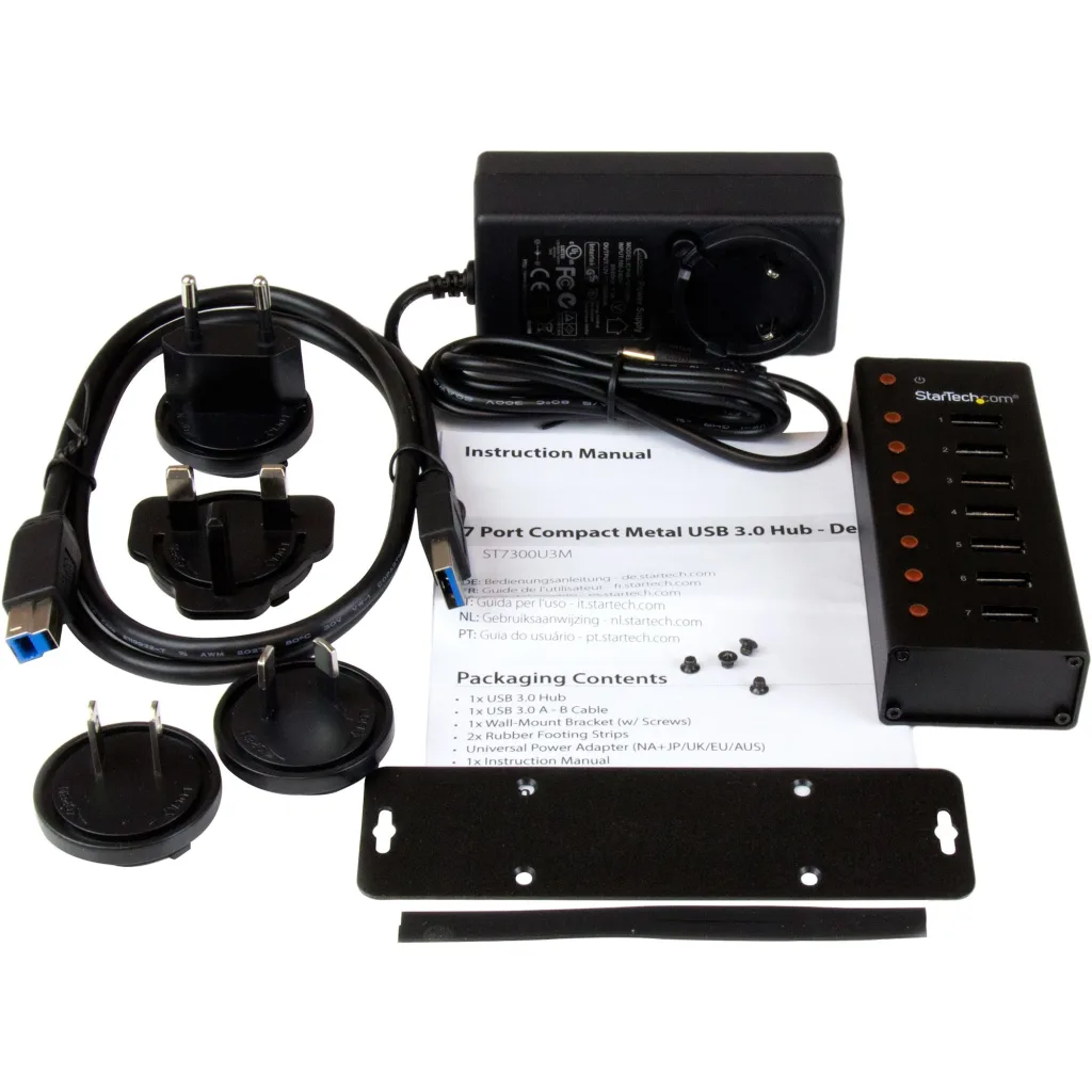 Imagen 4 de HUB StarTech, 7 Port USB 3.0 Hub - Desktop /Wall-Mount