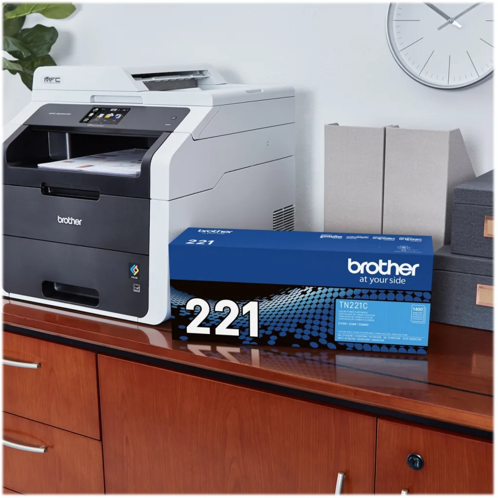 Imagen 6 de Toner Brother TN-221C Cyan Comp. DCP 9020 MFC-9330CDW HL-3150CDN, 1400 Página