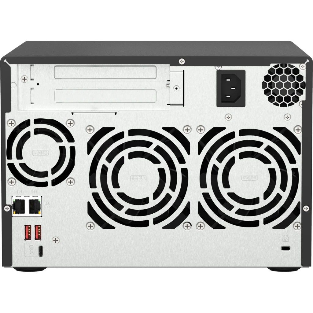Imagen 5 de Servidor NAS QNAP 6 Bahias Amd Ryzen V1500B RAM8GB 6*3,5" Formato Torre