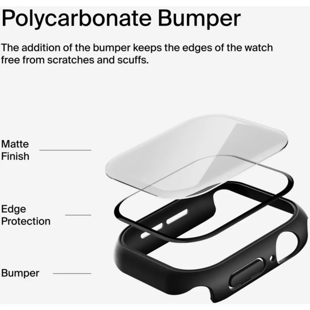 Imagen 4 de Bumper para Apple Watch Series 10 de 46 mm Belkin negro