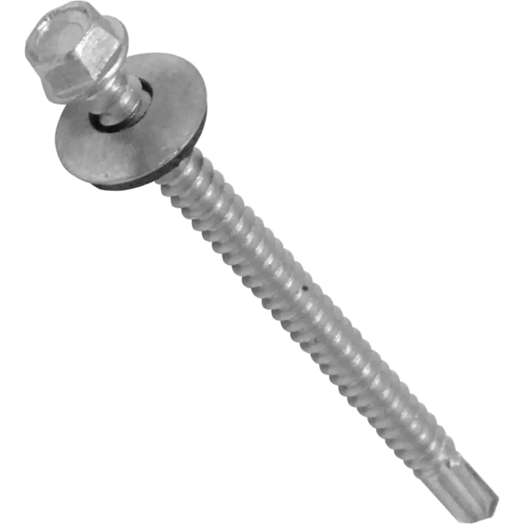 Imagen 1 de Hexagonal-8mm 50u. 12x3 Largo-76mm Zn Tornillo Autoperforante 3,0p