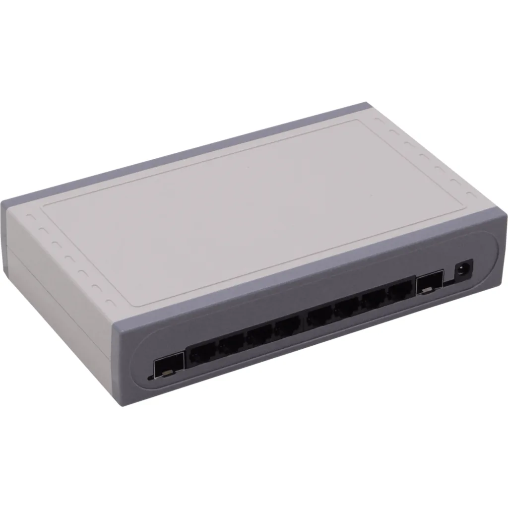 EUROLAN Switch 10-port 2-SFP 8-1000 no-Admin inc-12V 20x12x4cm