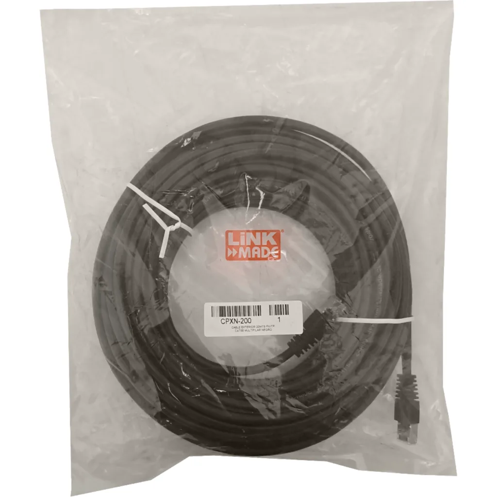 LINKMADE EXT 20MT MULTIF SF/UTP NEGRO CAT5E Cable Exterior