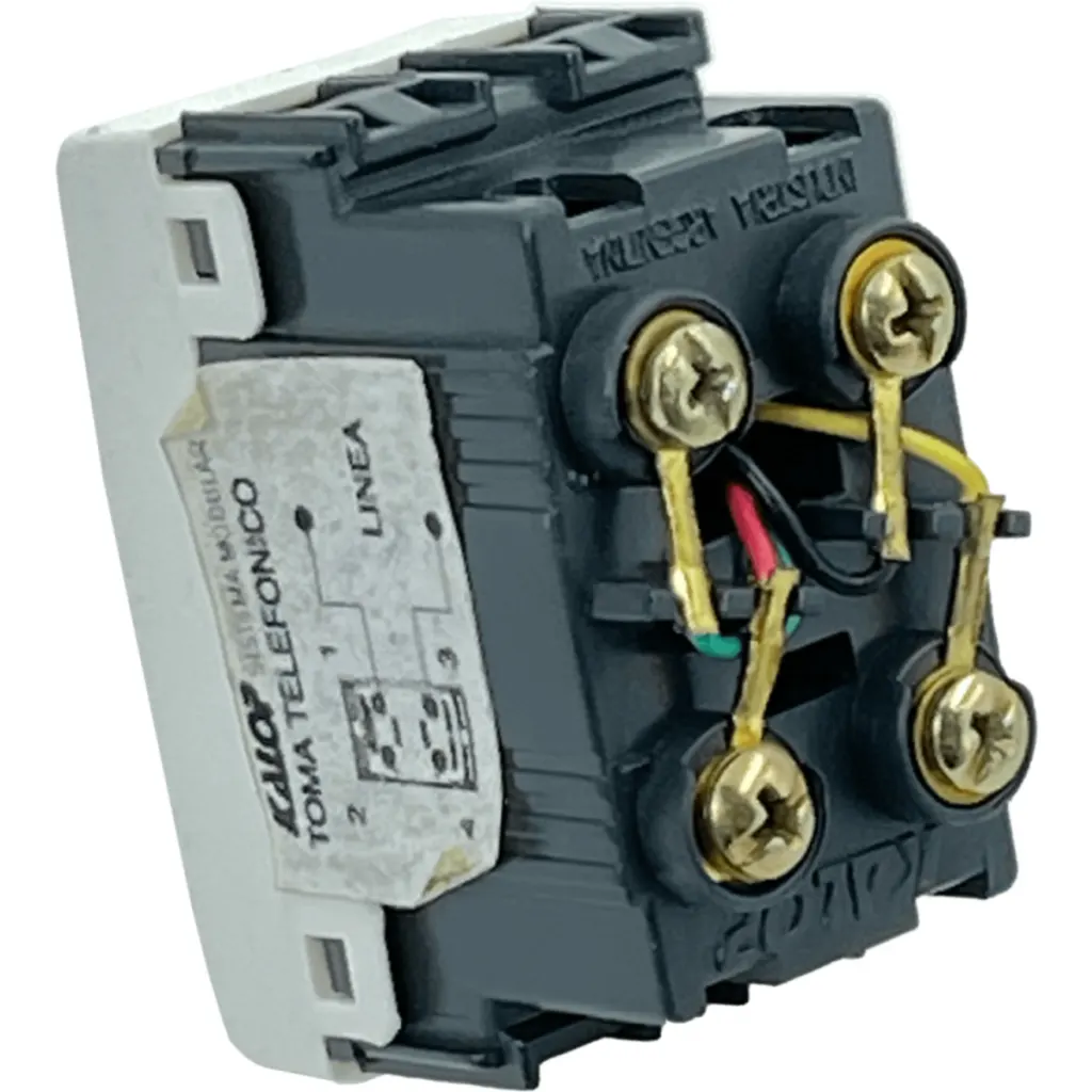 Imagen 1 de KALOP Blanco Toma Telefonica RJ11 6P4C req/KEP-A KL40321