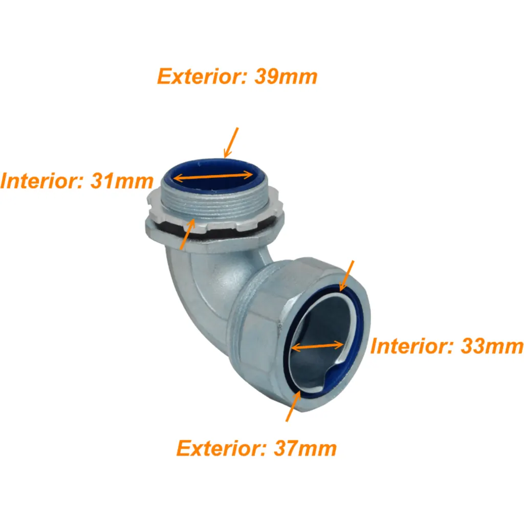 Imagen 2 de Metalico 40mm Codo Prensa Estopa para Flexible Aislacion IP65