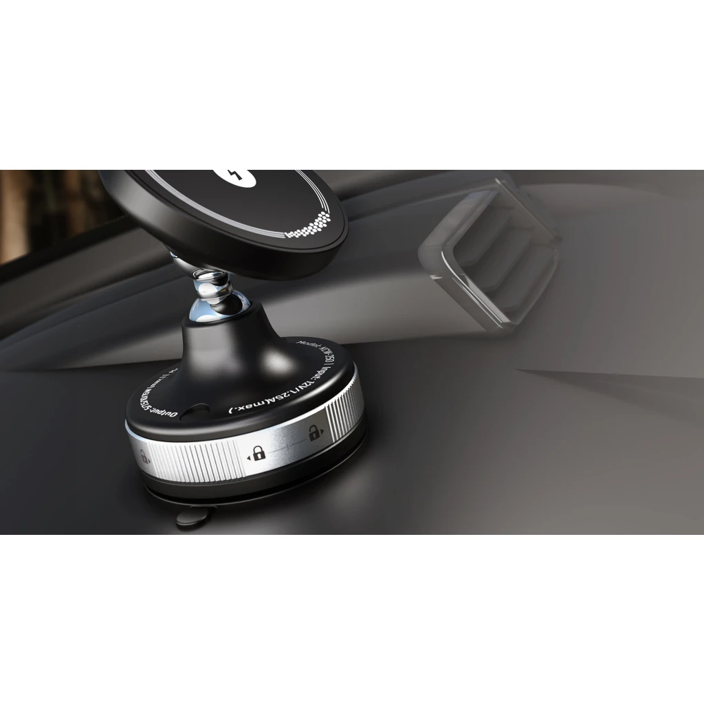 Imagen 19 de Klip Xtreme - Car wireless charging holder - 15 Watt - 24 pin USB-C - Cellular phone / Wireless earbuds / Apple AirPods / Apple Watch - Wireless - Para Smartphones - Vacuum Articulated