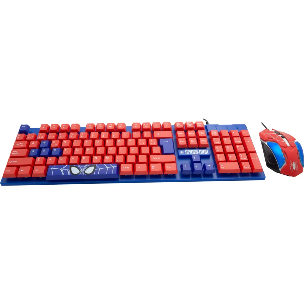 Imagen 2 de GAM745044-NOC-ESP KIT GAMER SPIDERMAN 3 EN 1 TEC/MOU/AUDIF