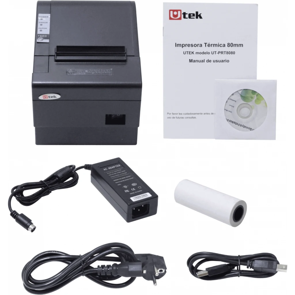 Imagen 1 de Impresora térmica USB Papel 80mm USB y LAN / mod. UT-PRT8080