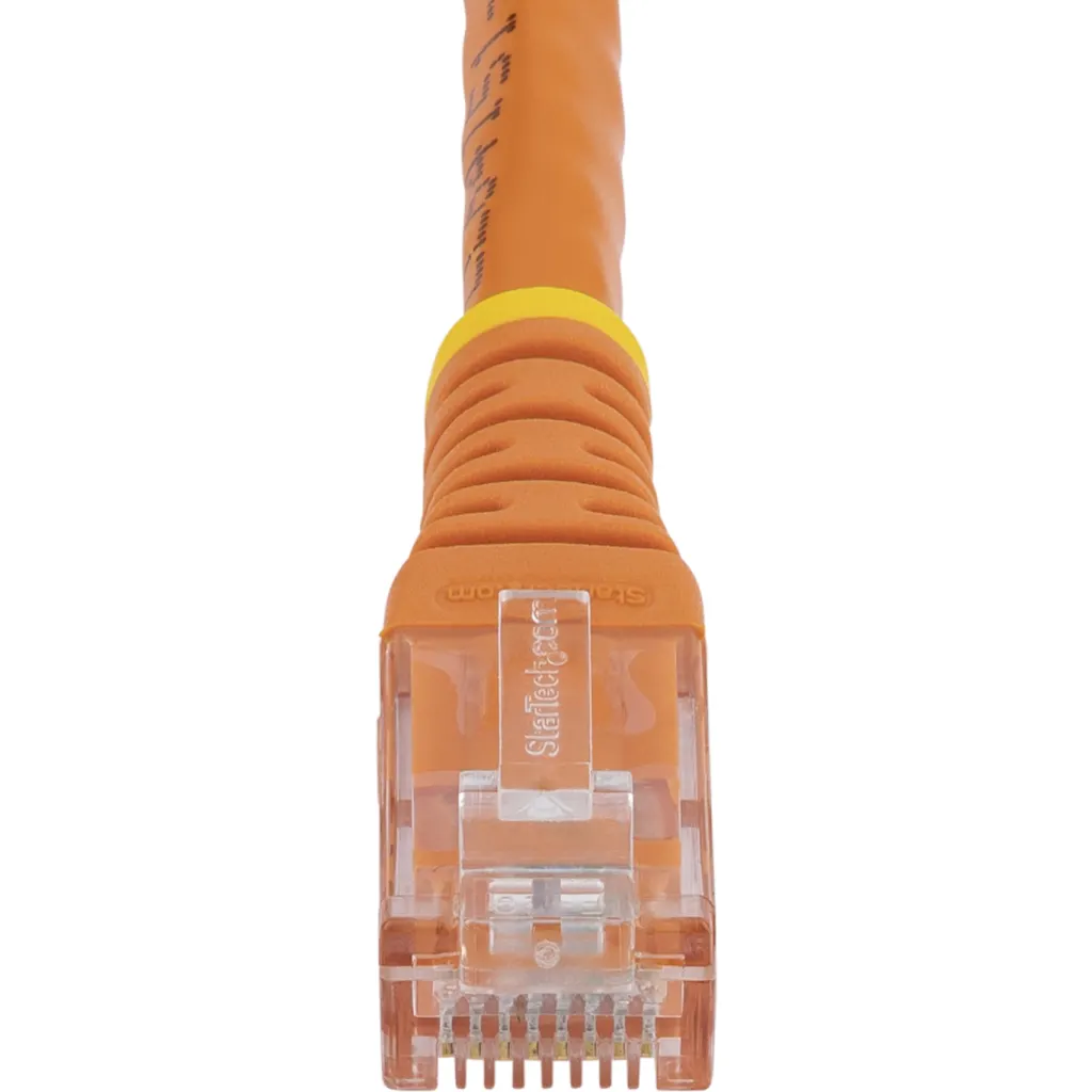 Imagen 3 de Cable de Red StarTech Cat6 UTP RJ45 Gigabit Ethernet 7.6mts 25ft NARANJO