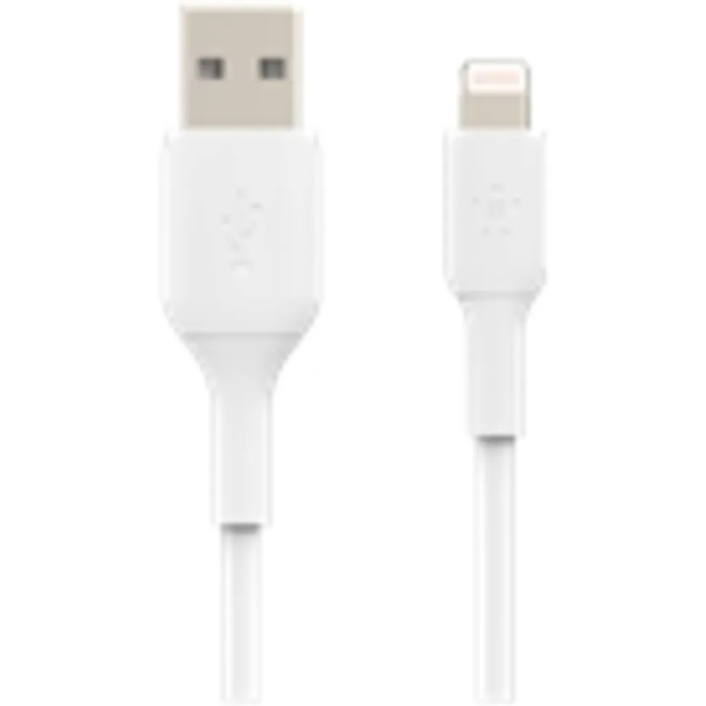 Belkin BOOST CHARGE - Cable Lightning - Lightning (M) a USB (M) - 1 m - blanco - para Apple 10.5-inch iPad Pro; 12.9-inch iPad Pro (2nd generation); iPhone 11, 11 Pro, 11 Pro Max, 8, XR, XS, XS Max