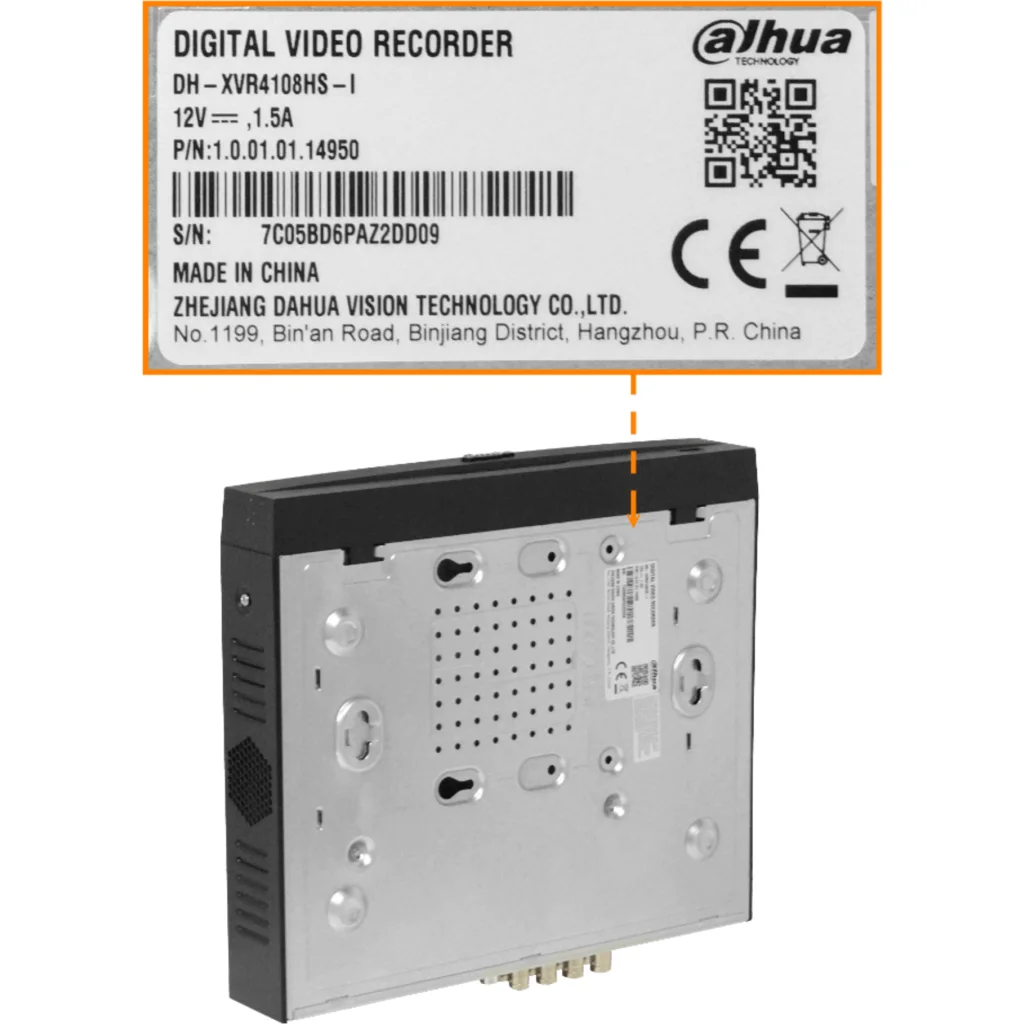 Imagen 5 de DAHUA 8-Analogo/IP req-1-SATA LAN-100 HDMI VGA USB RS485 DVR HCVR4108