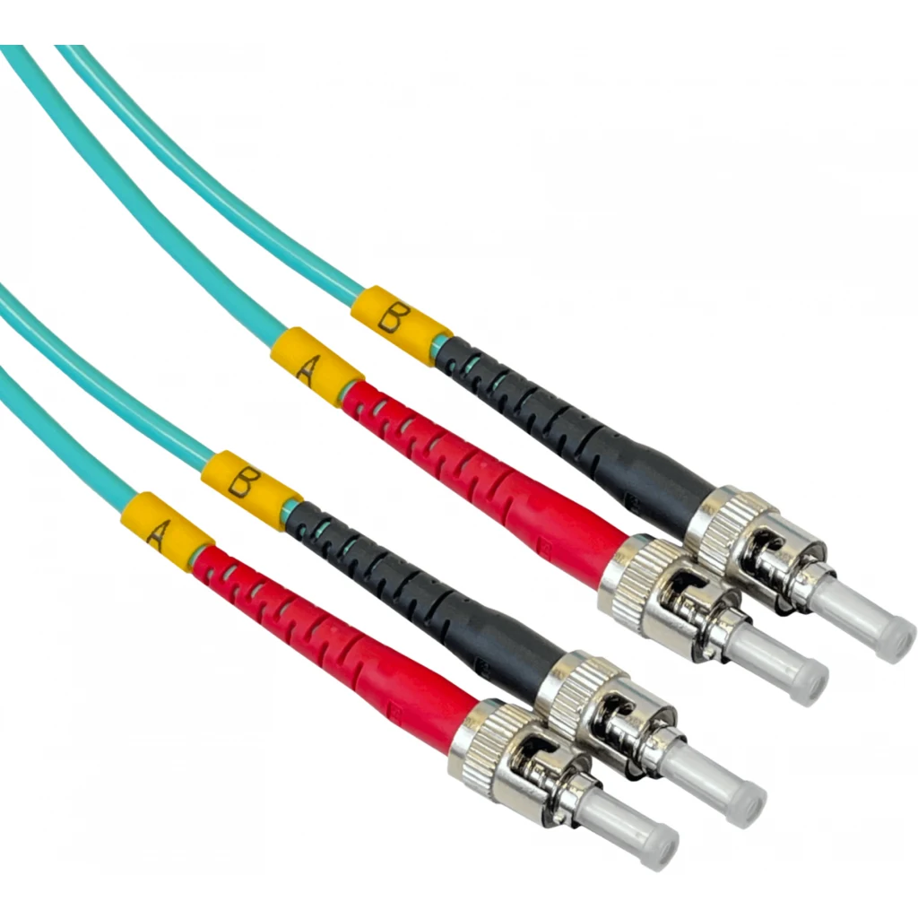 Imagen 1 de 15mt ST-ST OM3 Multimodo MM Duplex Jumper Fibra 3.0mm 50/125um LSZH