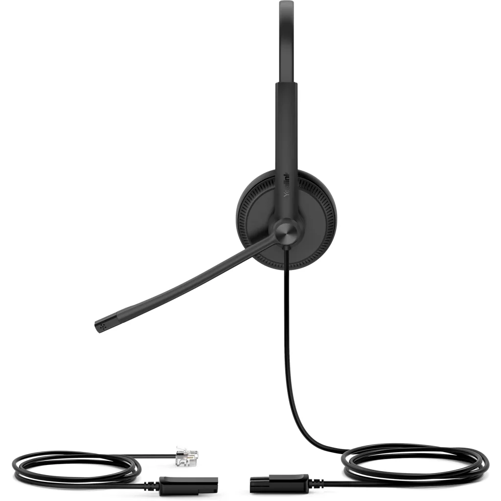 Imagen 2 de Cintillo Yealink YHS34 Dual, RJ9 Cancelación Ruido Audio HD Call Center Oficina