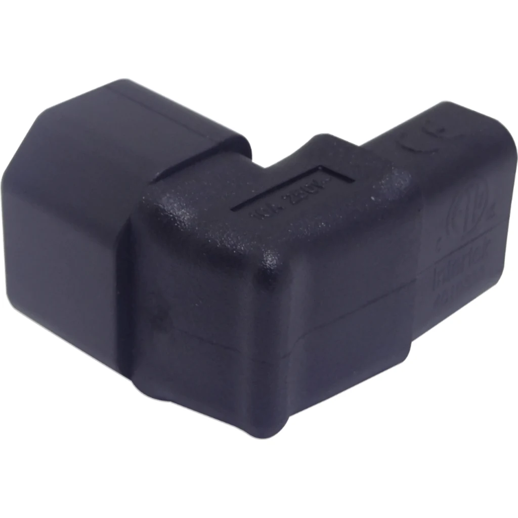 Imagen 1 de Angulo Externo Macho-C14 Hembra-C13 Adaptador Electrico 10A